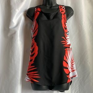 Liz Claiborne Tropical Print Tank top Size Small